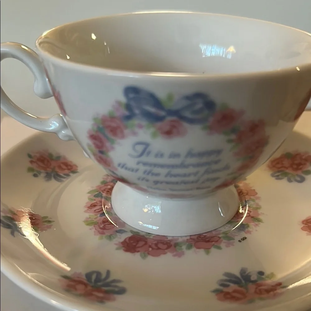 Helen Steiner Rice Tradition of Inspiration floral Tea Cup & Saucer